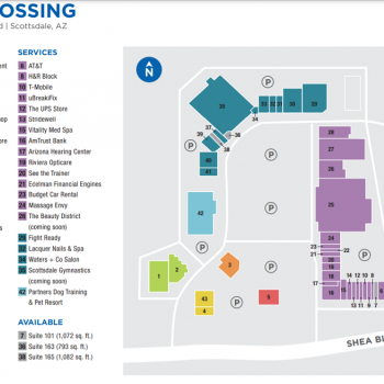Plan of mall Pima Crossing