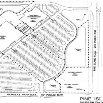 Plan of mall Pine Island Marketplace