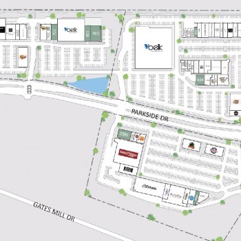 Plan of mall Pinnacle at Turkey Creek