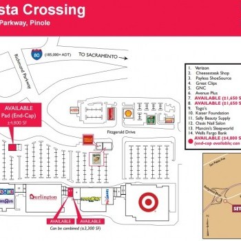 Plan of mall Pinole Vista Crossing