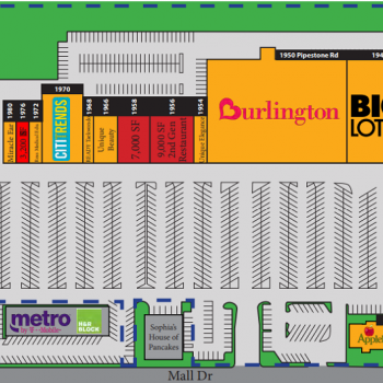 Plan of mall Pipestone Plaza
