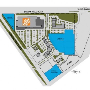 Plan of mall Plantation Crossing