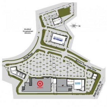 Plan of mall Plaza at Brandon Town Center