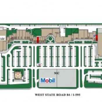 Plan of mall Plaza at Davie