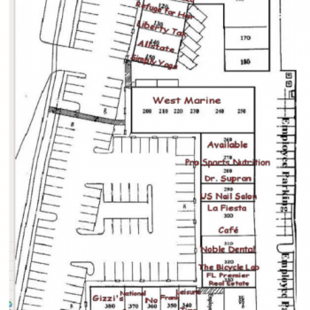 Plan of mall Delray Plaza