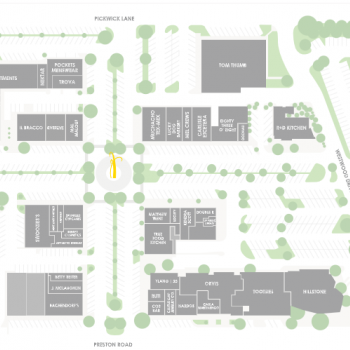 Plan of mall Plaza At Preston Center