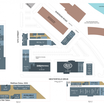 Plan of mall Plaza del Lago