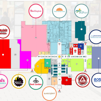 Plan of mall Plaza del Sol Mall