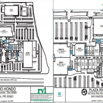 Plan of mall Plaza Rio Hondo