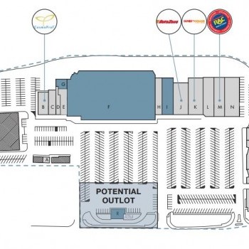 Plan of mall Plaza Shopping Center