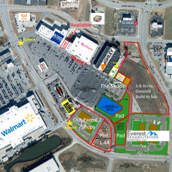 Plan of mall Pleasant Crossing