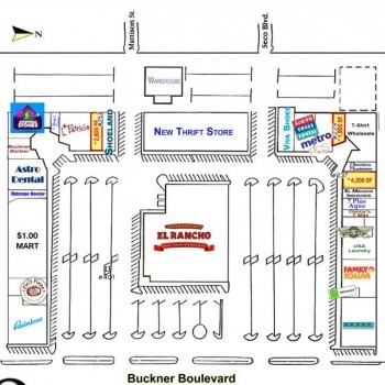 Plan of mall Pleasant Grove Shopping Center