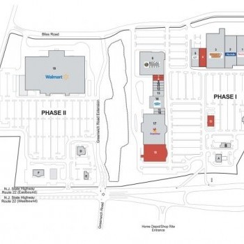 Plan of mall Pohatcong Plaza