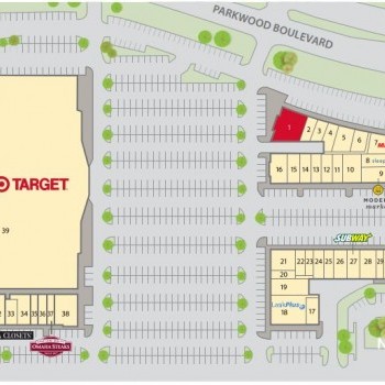 Plan of mall Polo Towne Crossing