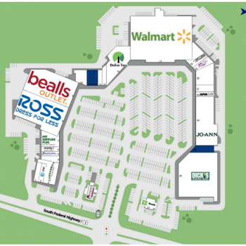 Plan of mall Pompano Marketplace