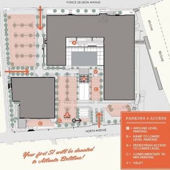 Plan of mall Ponce City Market