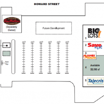 Plan of mall Port Huron Shopping Center
