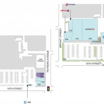 Plan of mall Potrero Center