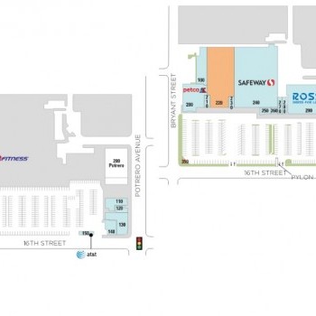 Plan of mall Potrero Center
