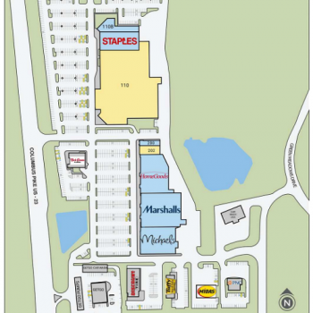 Plan of mall Powell Center