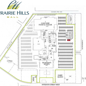 Plan of mall Prairie Hills