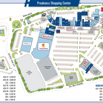 Plan of mall Preakness Shopping Center