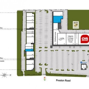 Plan of mall Preston Forest Village