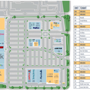Plan of mall Preston Shepard Place