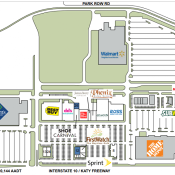 Plan of mall Price Plaza Shopping Center