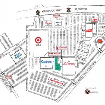 Plan of mall Prices Corner Shopping Center