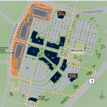 Plan of mall Princeton Forrestal Village