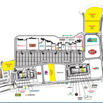 Plan of mall Promenade At Carolina Reserve