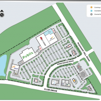 Plan of mall Promenade at Pleasant Hill