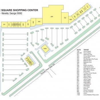 Plan of mall Providence Square