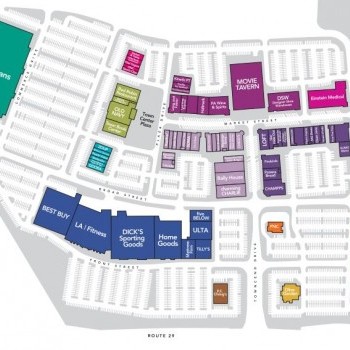 Plan of mall Providence Town Center