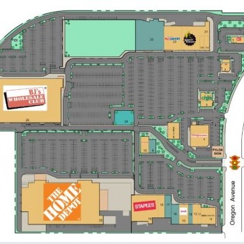 Plan of mall Quartermaster Plaza