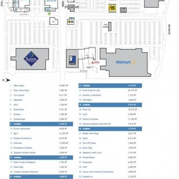 Plan of mall Quebec Square