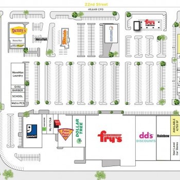 Plan of mall Randolph Plaza