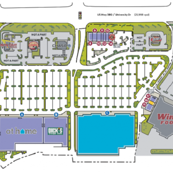 Plan of mall Rayzor Ranch Town Center