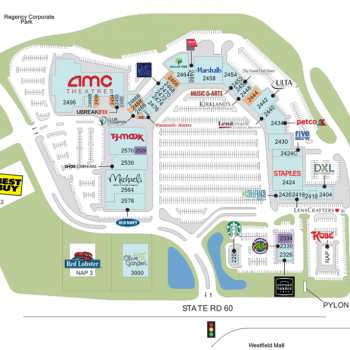Plan of mall Regency Square