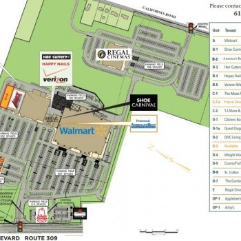 Plan of mall Richland Crossings