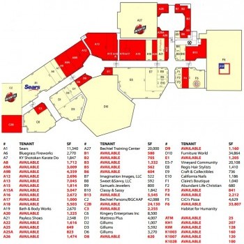 Plan of mall Richmond Mall