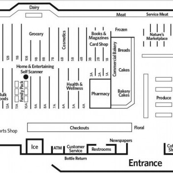 Plan of mall Ridgemont Plaza