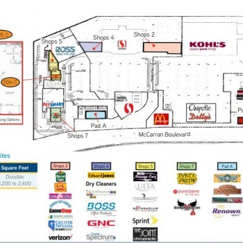 Plan of mall Ridgeview Plaza
