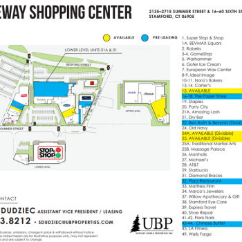 Plan of mall Ridgeway Shopping Center