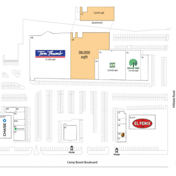 Plan of mall Ridglea Plaza
