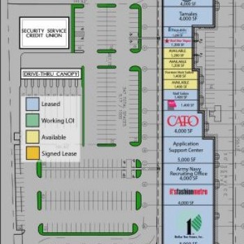 Plan of mall Rigsby Avenue Center