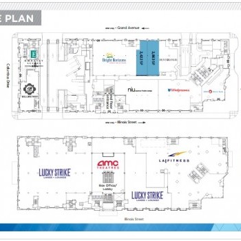 Plan of mall River East Center