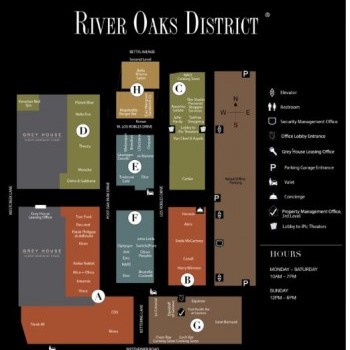 River Oaks District - store list, hours, (location: Houston, Texas