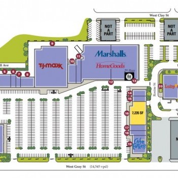 Plan of mall River Oaks Plaza